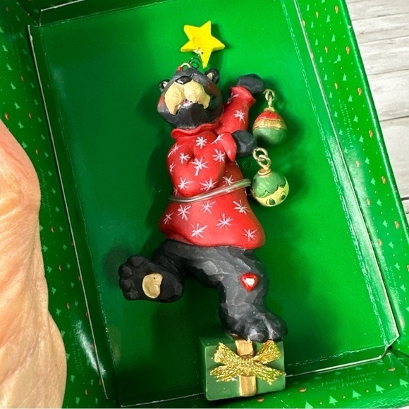 Kurt Adler bear christmas ornament - Picture 2 of 5